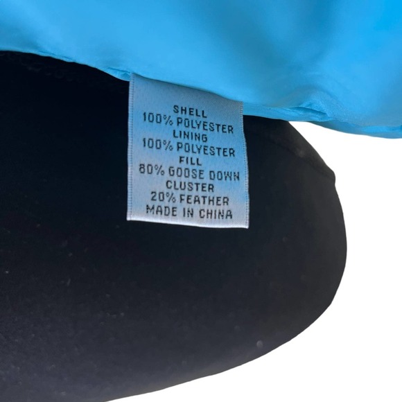 Vintage Talbots Blue Goose Down Puffer Vest Small - Picture 5 of 6